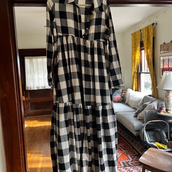 Mara Hoffman Gingham Plaid Maxi dress - Picture 3 of 4
